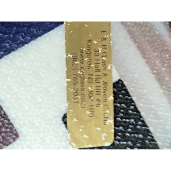 Rare Large Fused & Woven Mosaic Glass Plater 12.5" x 12.5" E&R Glass Labelled - Picture 7 of 16